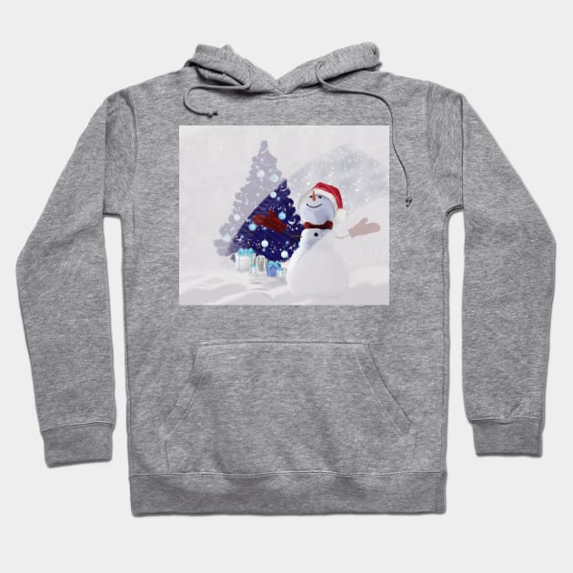 Snowman Hoodie by ckai